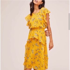 Revolve ASTR the Label Bette Marigold Floral Dress